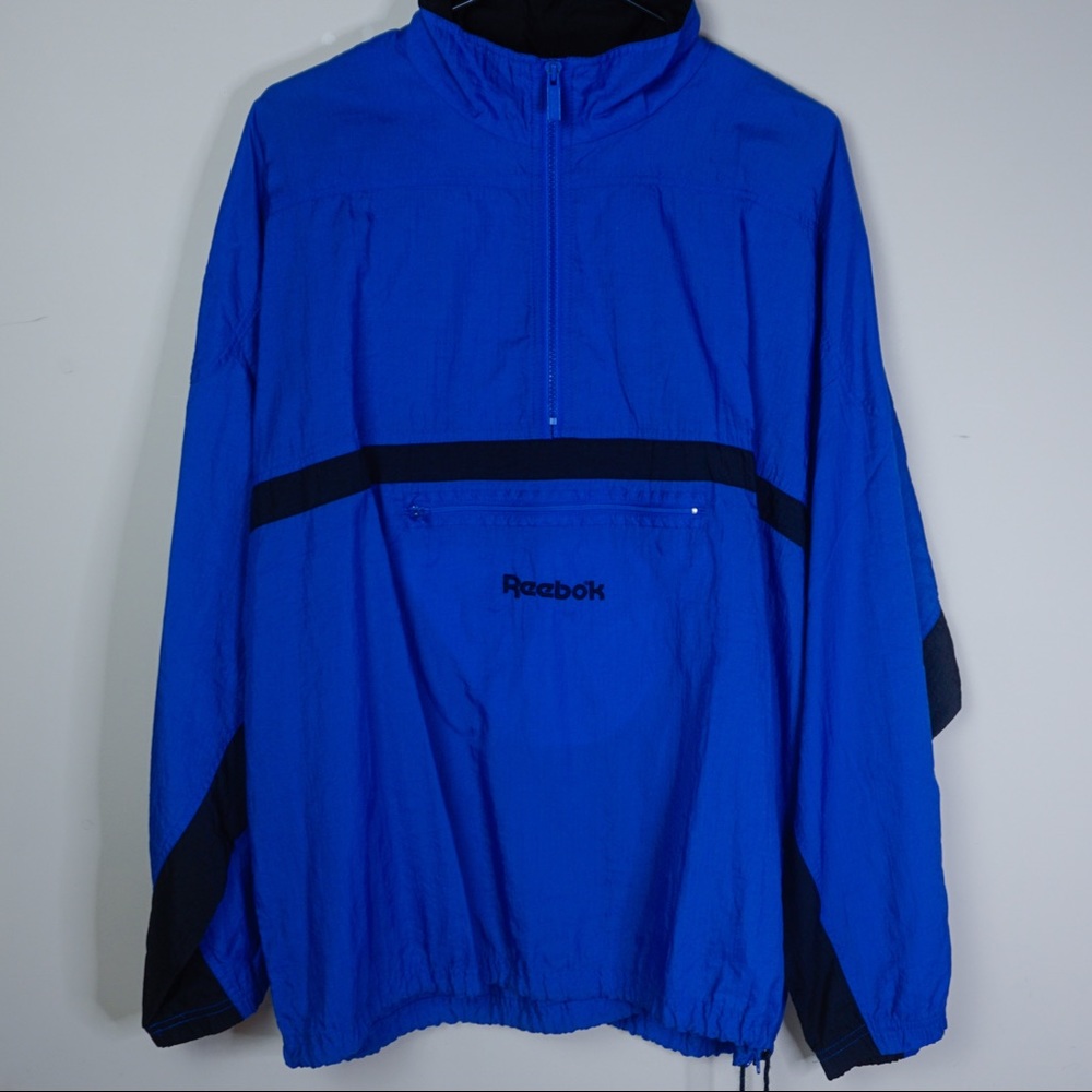 Vintage Reebok quarter zip windbreaker